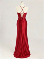 Mermaid Sweetheart Long Prom Dresses with Beading