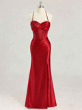 Mermaid Sweetheart Long Prom Dresses with Beading