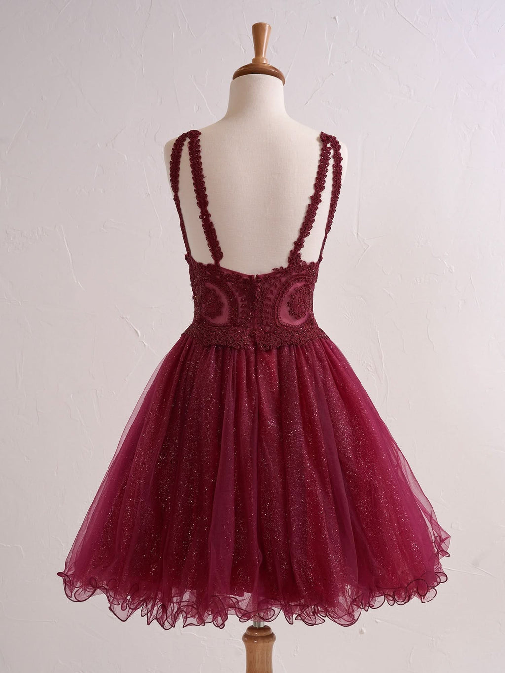 Embellished Embroidery Tulle Short Cocktail Dress BM bride