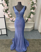 Exquisite Hot Pink Floral Straps Mermaid Satin Long Prom Dress for a Glamorous Look BM bride