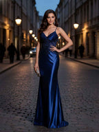 Sparkly Corset Long Prom Dress with Asymmetrical Appliqu¡§|s
