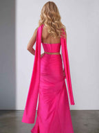 Strapless Mermaid Long Corset Prom Dress with Slit