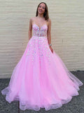 Sweetheart Strapless Long Corset Prom Dress with Appliques