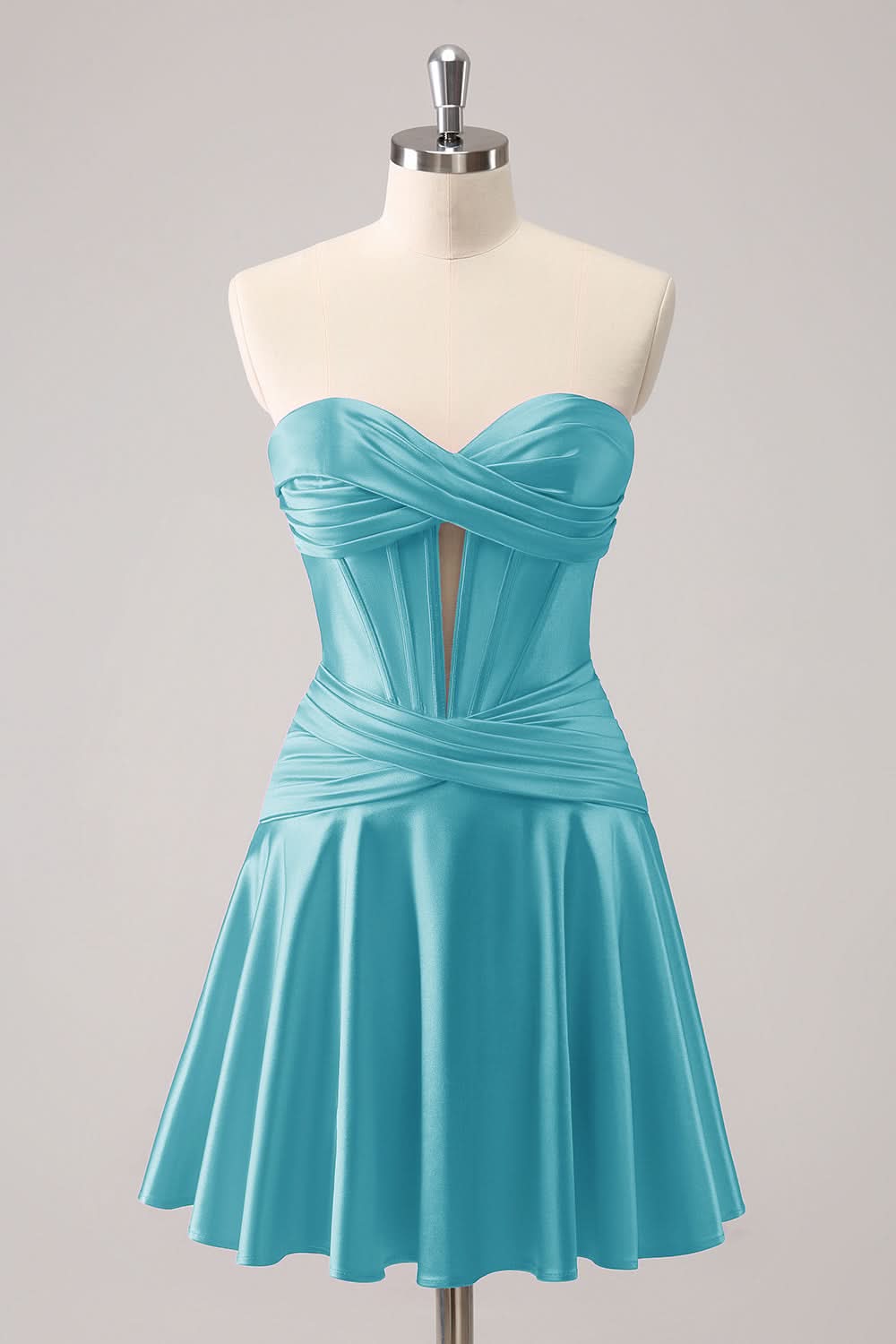 Fuchsia Sweetheart Corset A Line Short Homecoming Dress Bmbride