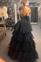 Hot Pink High Low Detachable Sleeves Corset Homecoming Dress with Lace Bmbride