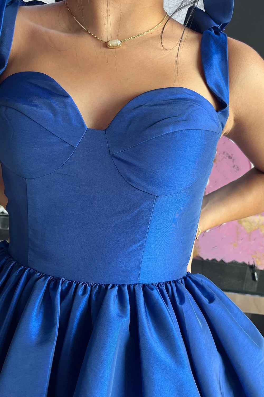 Pink Ruched Corset A-Line Short Homecoming Dress Bmbride