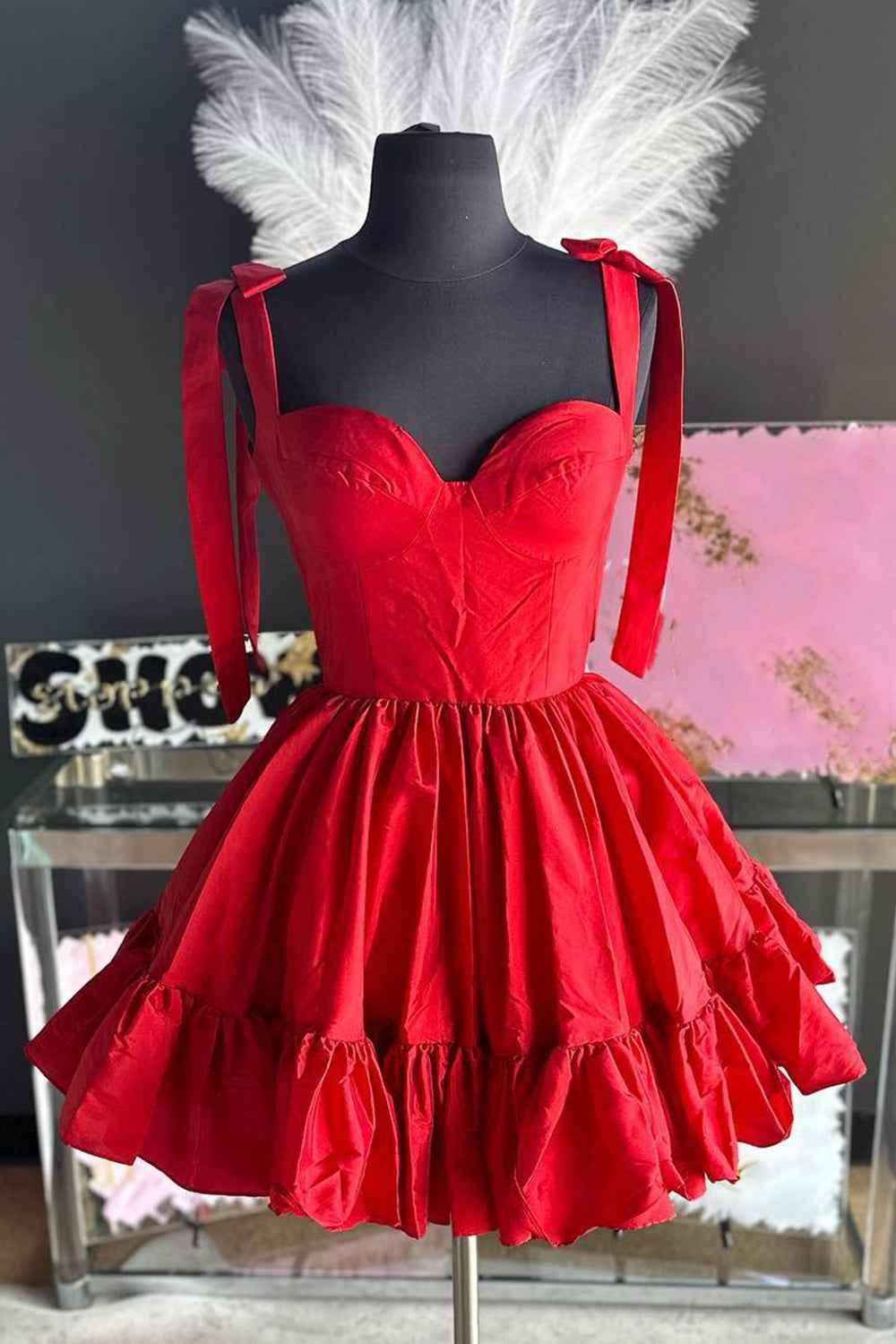 Simple Green Corset A-Line Ruched Short Homecoming Dress