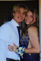 Sparkly Royal Blue Lace-Up Back Sequins Tight Short Homecoming Dress Bmbride
