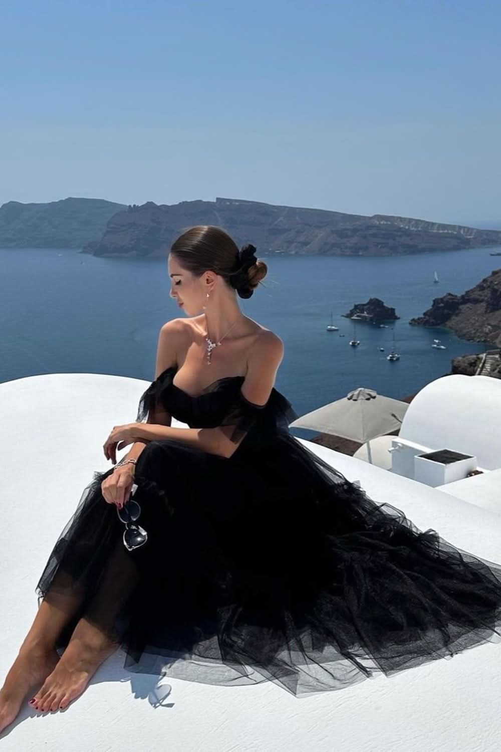 Elegant A-Line Corset Ruffled Tulle Prom Dress BM bride