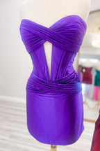 Hot Pink Corset Sweetheart Tight Short Homecoming Dress Bmbride