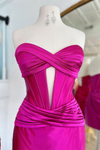 Burgundy Corset Strapless Tight Short Homecoming Dress Bmbride