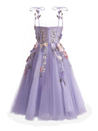 A-Line Lavender Bloom Mini Homecoming Dress BM bride