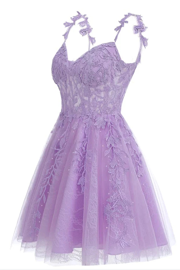 Sweet A-Line Mint Appliques Short Homecoming Dresses BM bride