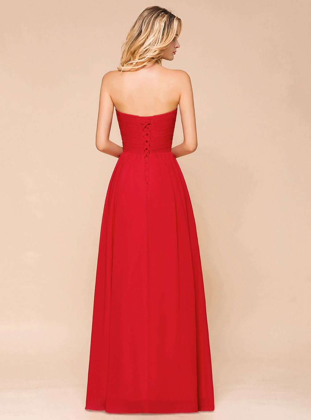 A-Line Sweetheart Sleeveless Floor-Length Dress BMbride