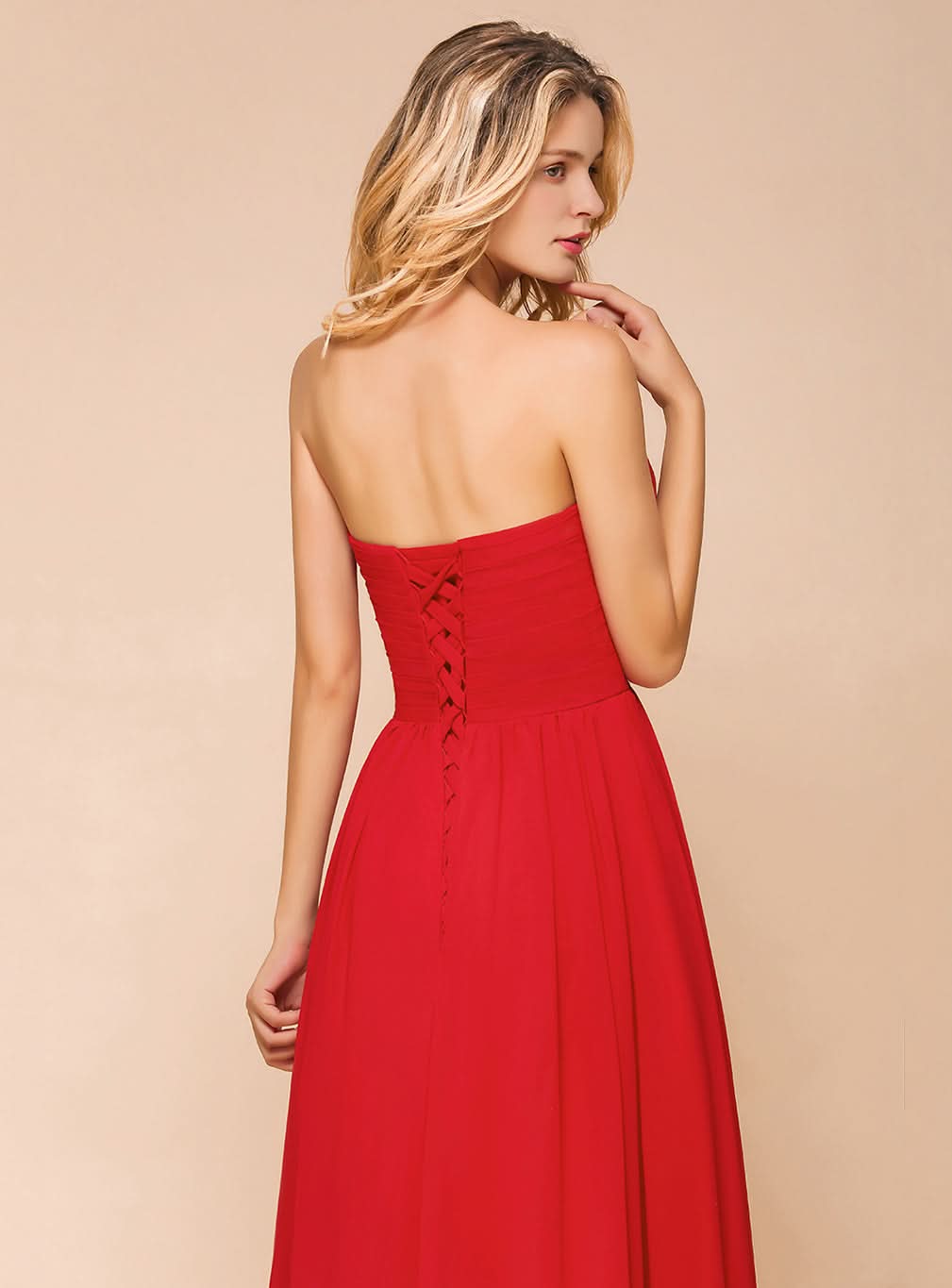 A-Line Sweetheart Sleeveless Floor-Length Dress BMbride