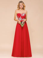 A-Line Sweetheart Sleeveless Floor-Length Dress BMbride