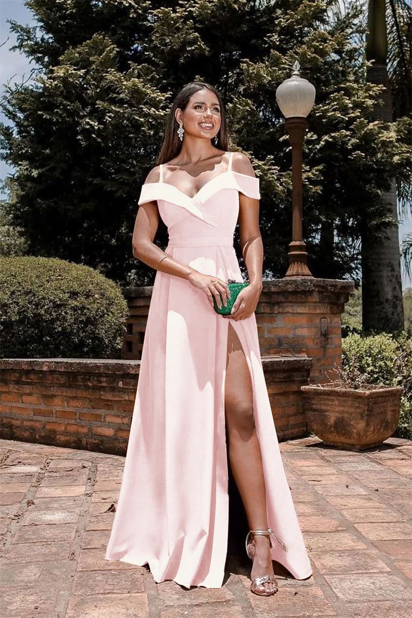 Burgundy Sweetheart Sequins Prom Dress with Front Split and Spaghetti-Straps BM bride