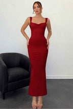 Straps Backless Sleeveless Long Mermaid Prom Dress With Pleated