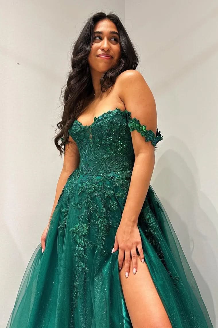 Stylish Silver Sequin Long Prom Dress with a Captivating Plunging Neckline BM bride