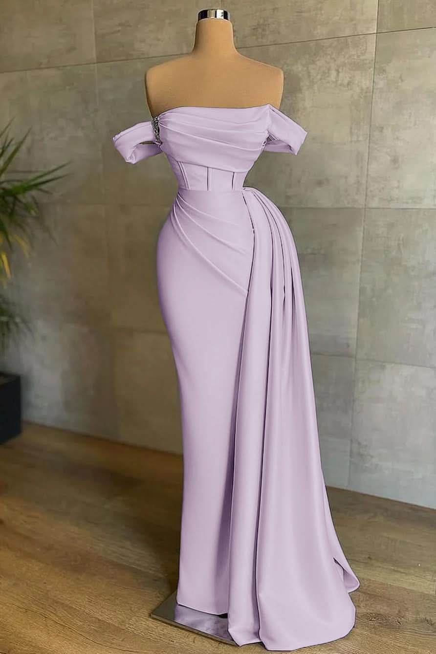 Beautiful White Pleated Bateau Sleeveless Prom Dress BM bride