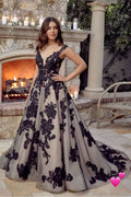 Princess Tulle Wedding Dress Long Sleeves With Appliques Online BM bride