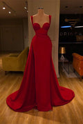Gorgeous Sweetheart Sleeveless Long Slit Mermaid Prom Dress BM bride