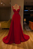 Gorgeous Sweetheart Sleeveless Long Slit Mermaid Prom Dress BM bride
