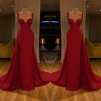Gorgeous Sweetheart Sleeveless Long Slit Mermaid Prom Dress BM bride