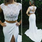 Two-Piece Mermaid Lace Wedding Dress BM bride
