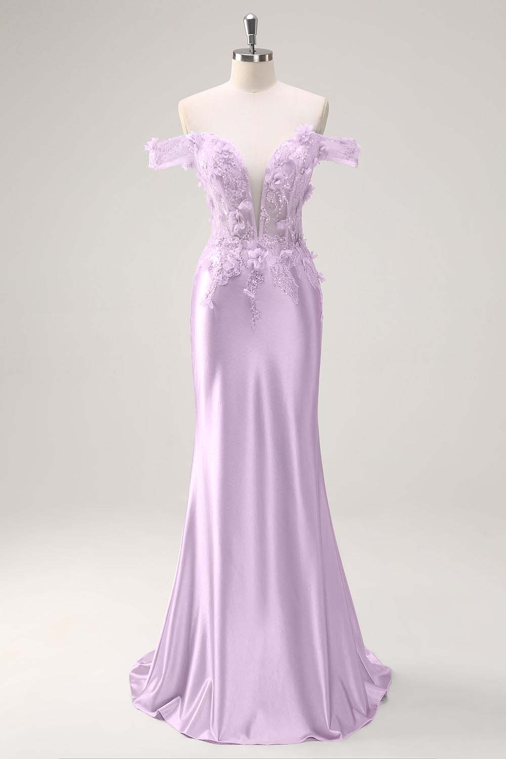 Strapless Sleeveless Long Mermaid Prom Dress With Appliques Pleated BMBRIDE
