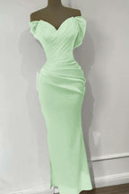 Orange Sweetheart Off-the-Shoulder Mermaid Sequins Evening Dress Online BM bride