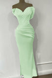 Orange Sweetheart Mermaid Sequins Evening Dress with Off-The-Shoulder Online BM bride