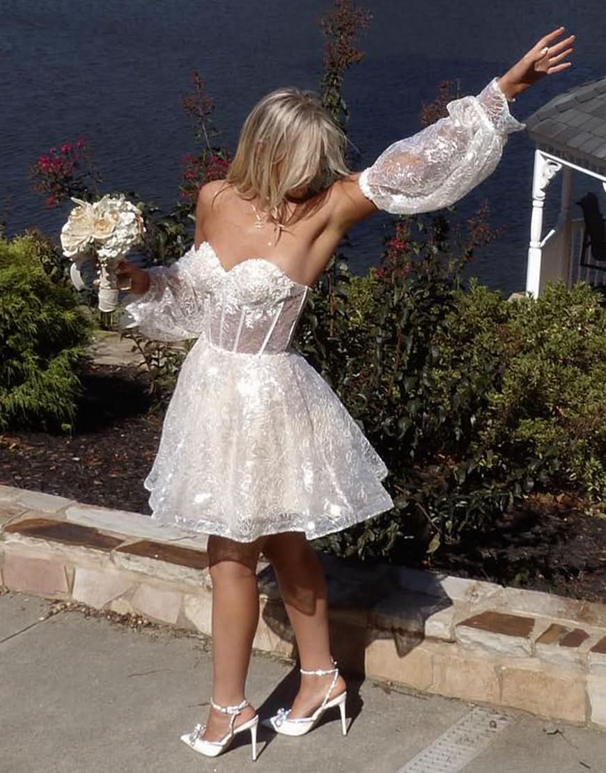 Dreamy A-Line Sweetheart Homecoming Dress for a Timeless Appeal BM bride
