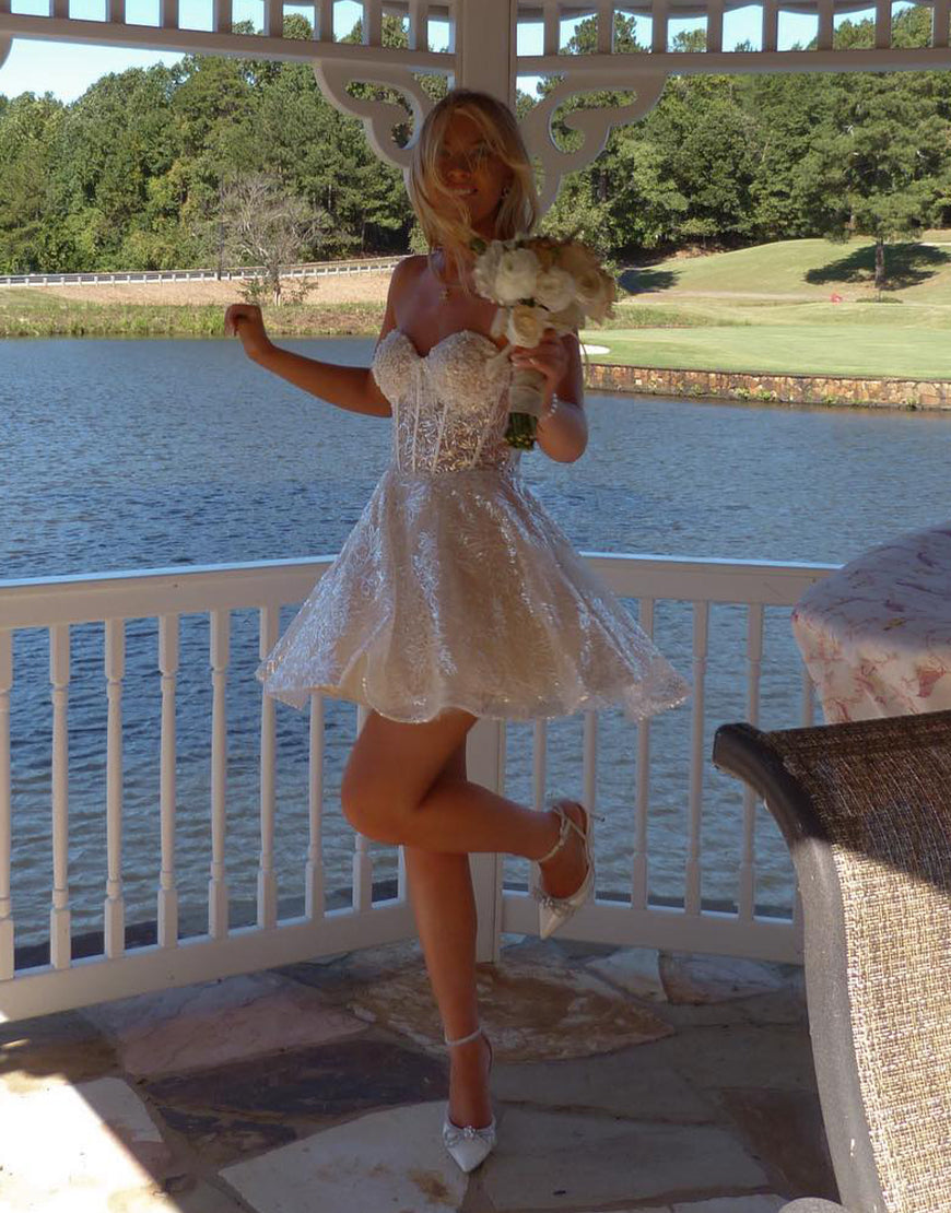 Dreamy A-Line Sweetheart Homecoming Dress for a Timeless Appeal BM bride