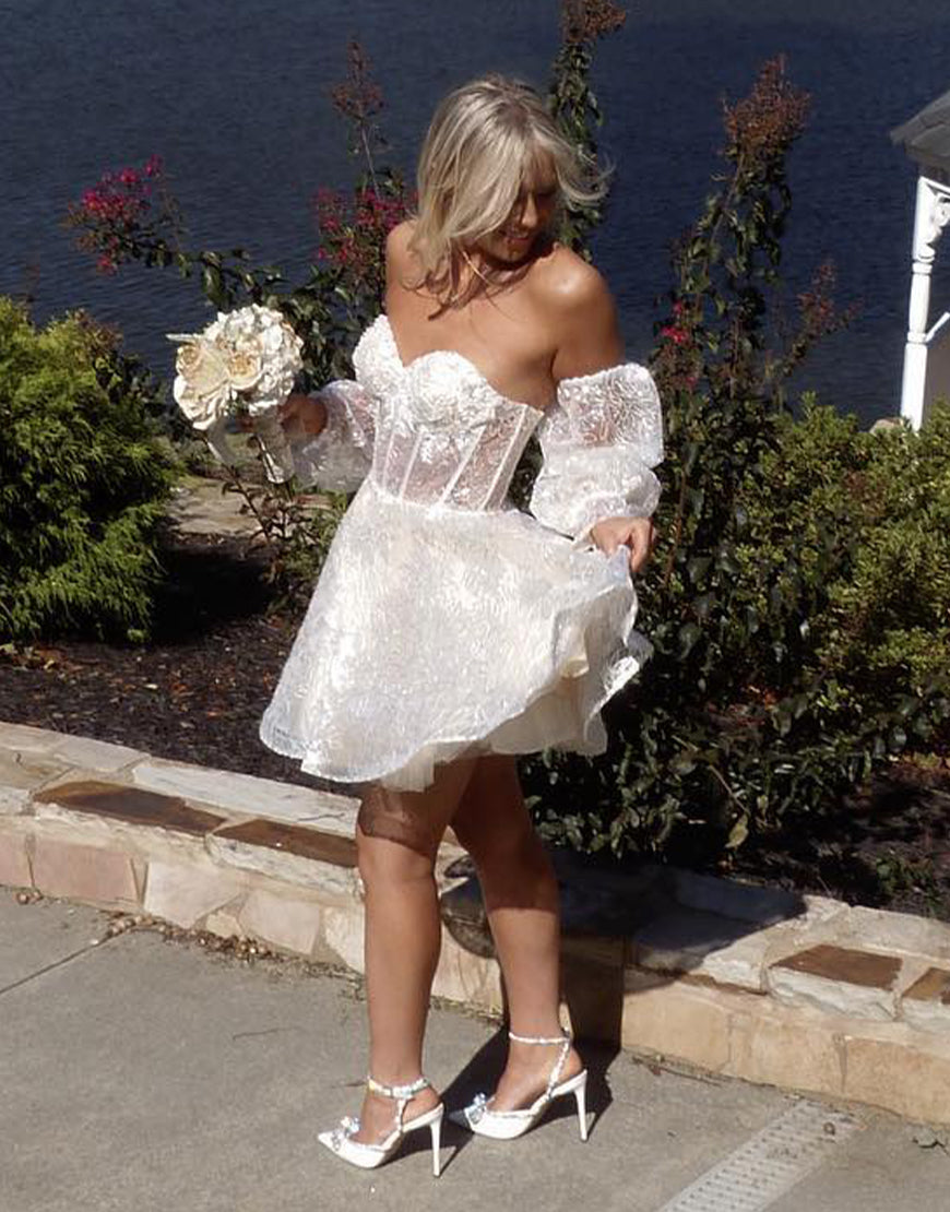 Dreamy A-Line Sweetheart Homecoming Dress for a Timeless Appeal BM bride