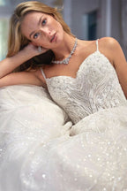 BMbride Amazing V-neck Sleeveless A-line Appliques Wedding Dress With Lace BMbride
