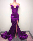 Sweetheart Mermaid Prom Dress with Slit BM bride