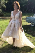 Off the Shoulder Ball Gown Wedding Dress Long Sleeves With Appliques Lace BM bride