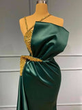 BMbride Beautiful evening dresses long green | Prom dresses in glitter BMbride