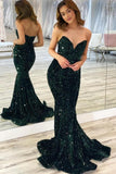 BMbride Beautiful Long Mermaid Sequined Sleeveless Prom Dress BMbride