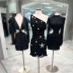 Glamorous Black Bodycon One Shoulder Sequin Star Above Knee Homecoming Dress BM bride