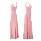 BMbride A - Line/Elegant Straps Sleeveless Beading Floor - length Chiffon Prom Dresses - Bmbride