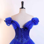 BMbride Women's Beading Sweetheart Ball Gown Tulle Layed Long Quinceanera Dress - Bmbride