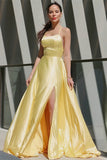 Royal Blue Halter Prom Dress with Split BM bride