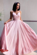 Blushing Pink Spaghetti-Straps Prom Dress BM bride