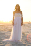 Beach Tulle Lace Wedding Dress BM bride