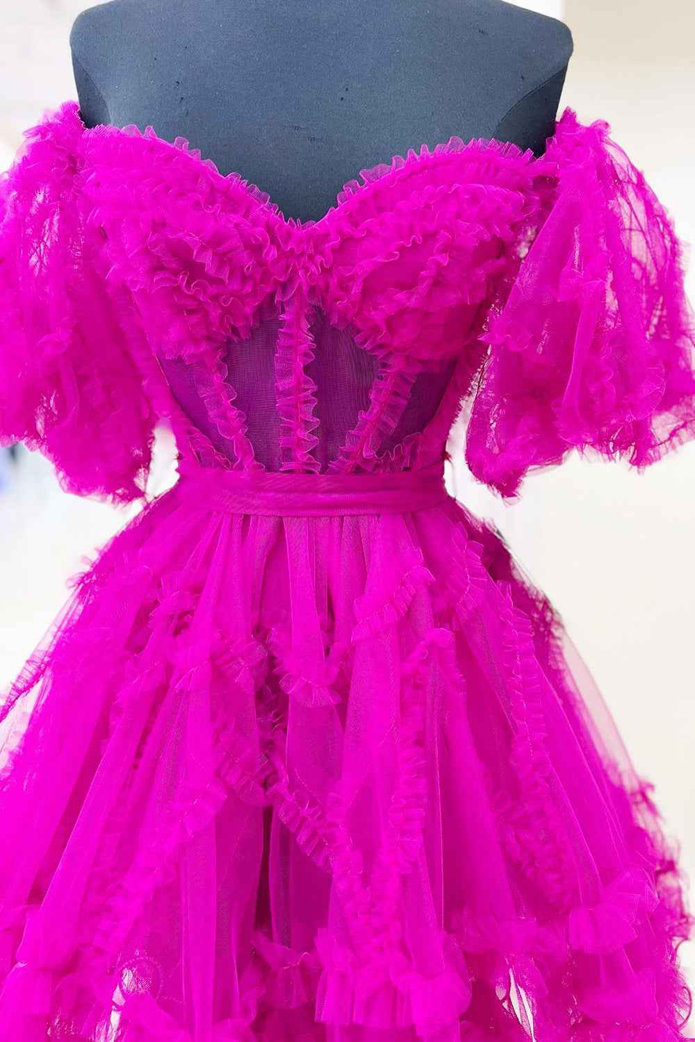 Royal Blue Corset A-Line Short Homecoming Dress Bmbride
