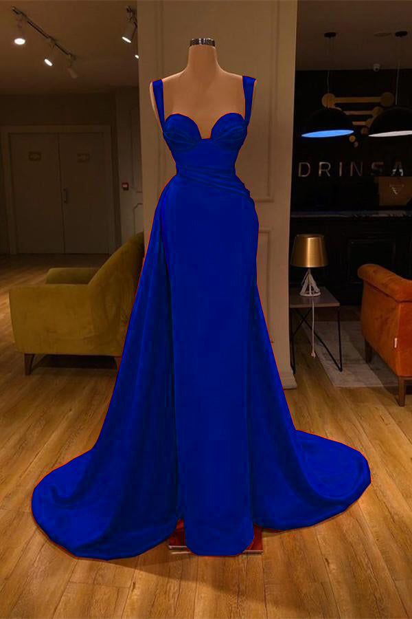 Gorgeous Sweetheart Sleeveless Long Slit Mermaid Prom Dress BM bride