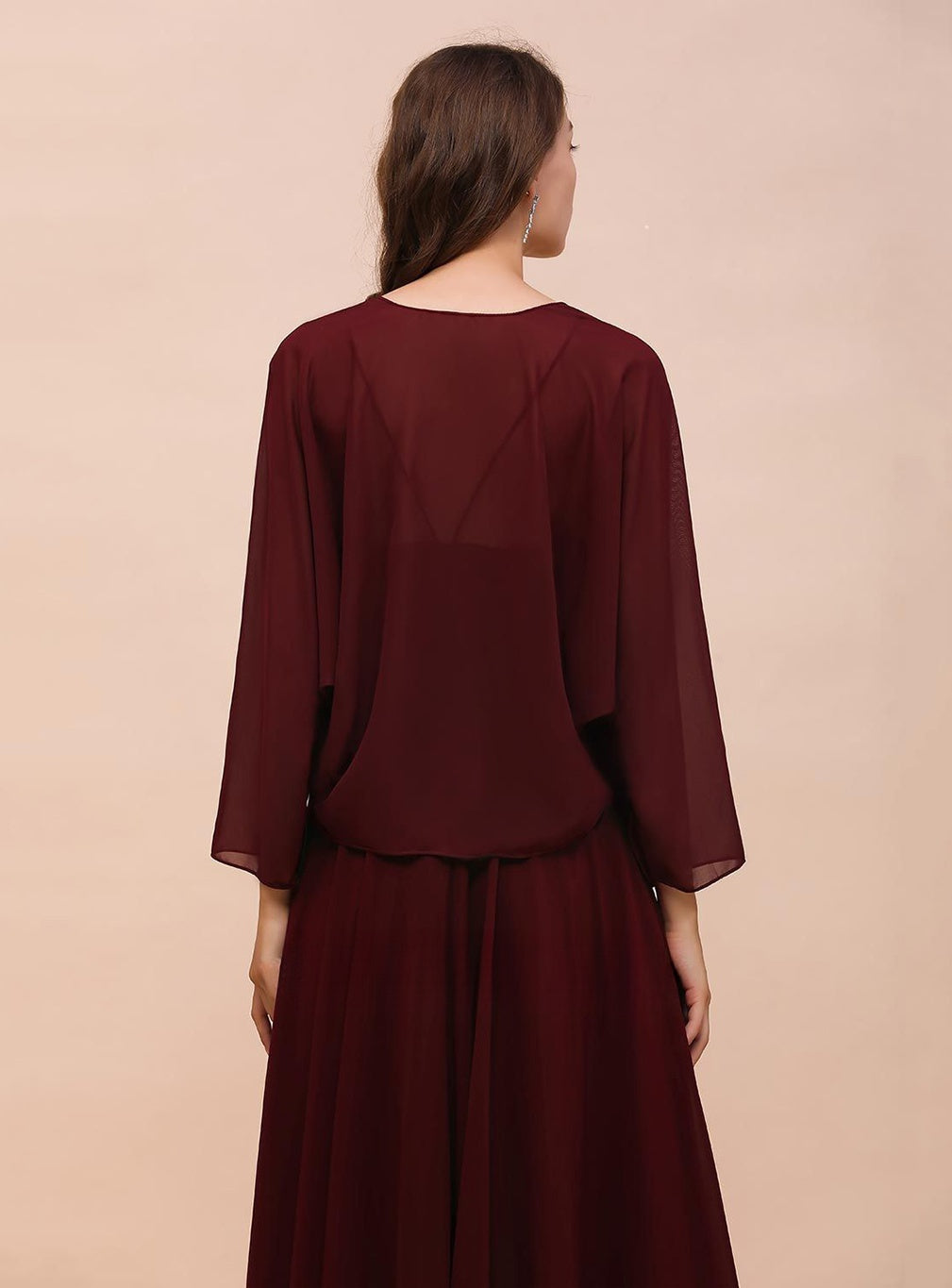 Chiffon Long Sleeves Special Occasions Wrap BMbride
