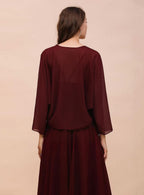Chiffon Long Sleeves Special Occasions Wrap BMbride